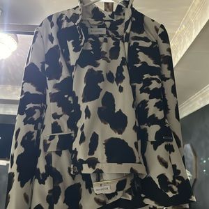 Calvin Klein 2 piece blazer set in cute cow print worn once to wedding